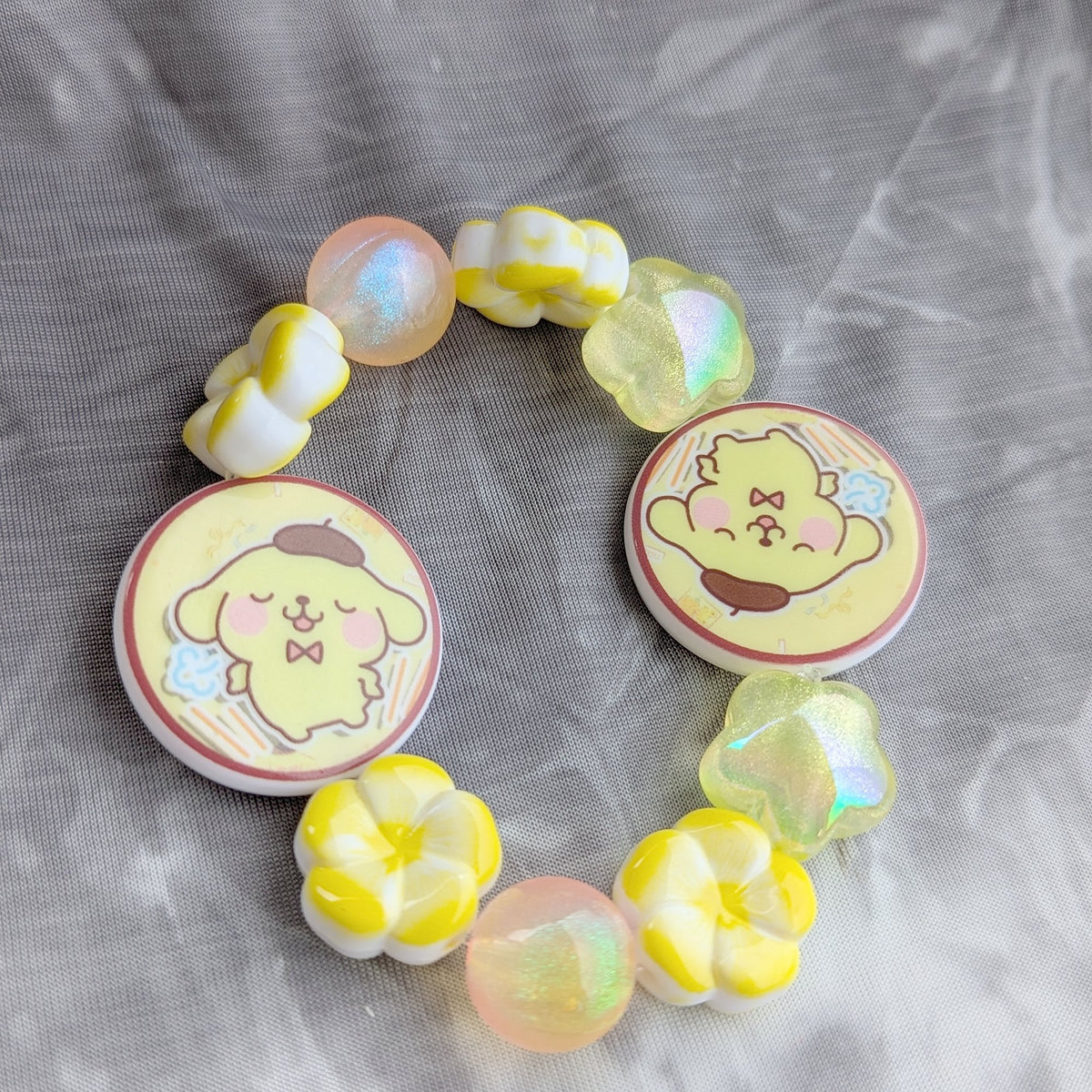 Pompompurin Beaded Bracelet
