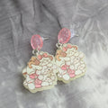 Cream Lamb Earrings