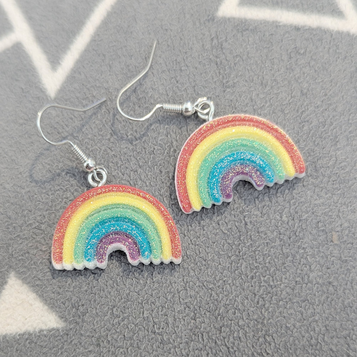 Glitter Rainbow Earrings