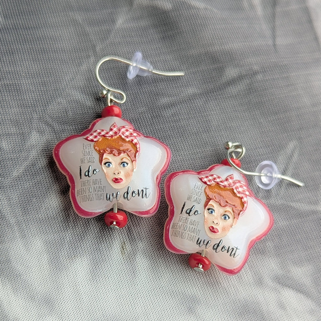 I Love Lucy Star Earrings