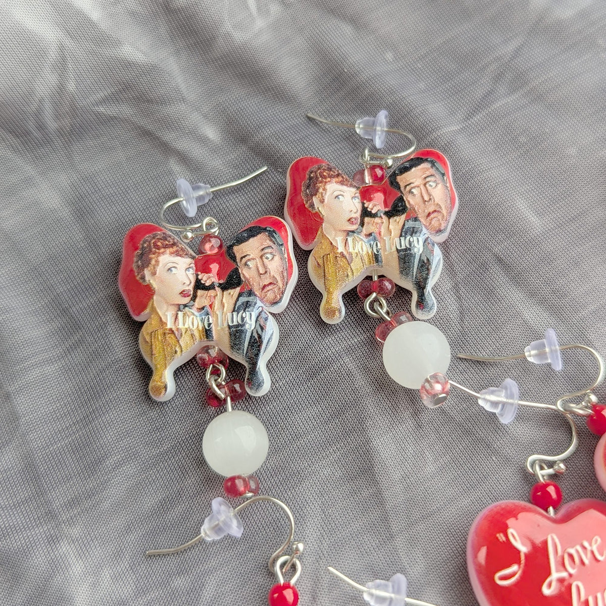 I Love Lucy & Ricky Earrings