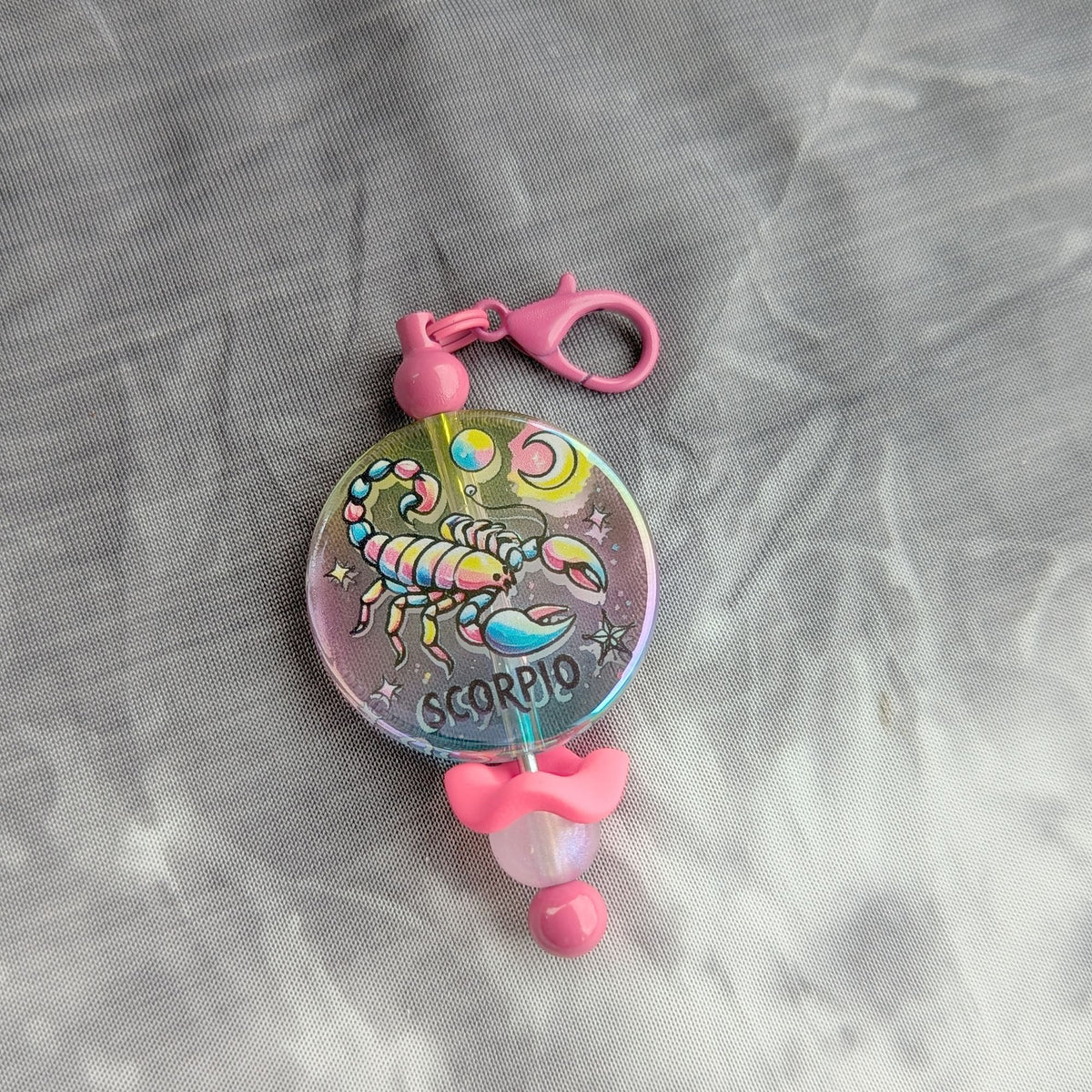 Scorpio Zodiac Beaded Keychain
