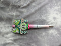 Coffee Bow Pink Ombre Beaded Pen