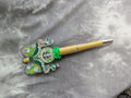 Coffee Bow Gold Beaded Pen