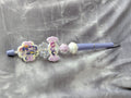 Lavender Girl Group Beaded Pen #3