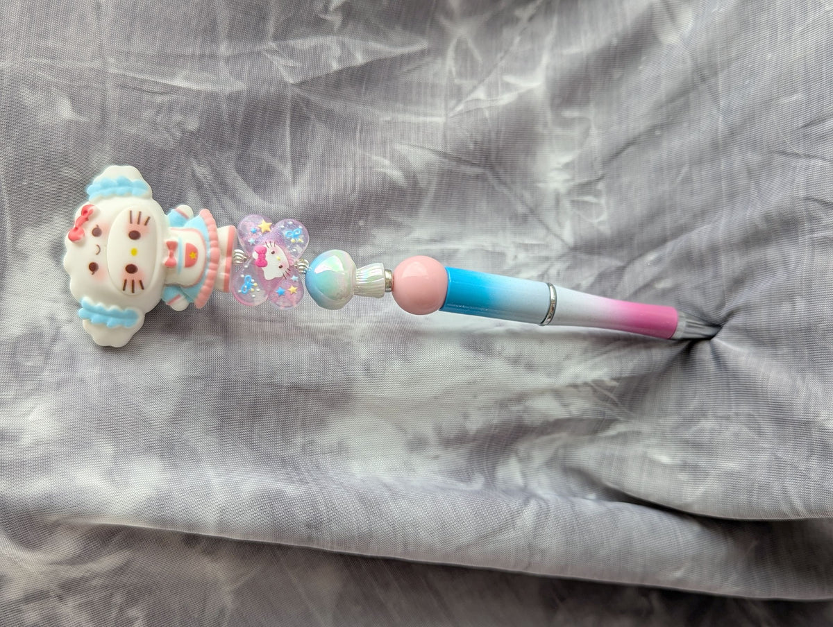 Hello Kitty Earmuffs Ombre Beaded Pen